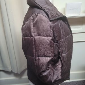ESPRIT Outerwear Paisley Brown Puffy Jacket Size Medium